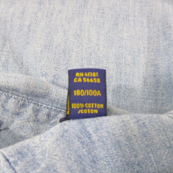 Ralph Lauren Casual Distressed Jean Shirt **SOLD - Picture 6 of 6